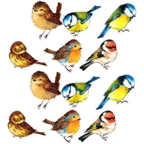 Pour Fentres Anti collision Oiseaux 3d Sans Colle 18 Pices (1/5)