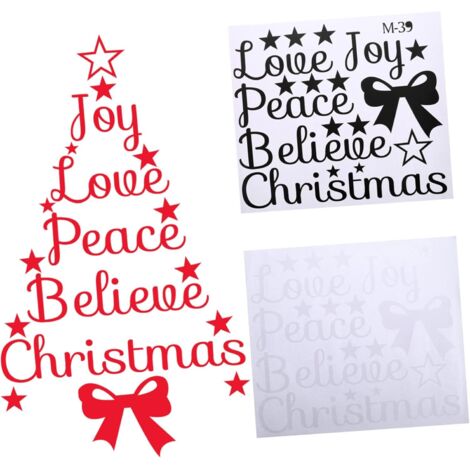 Pices Stickers Muraux Sapin de Nol Dcoratifs Stickers Muraux (1/5)