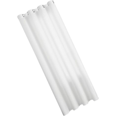 Court Semi Opaque en Polyester Blanc 250X100 CM pour Fentre (1/5)