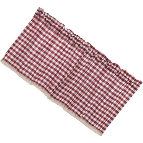 Carreaux en Dentelle Rouge Fonc 135X45 CM Panneau Occultant (1/5)