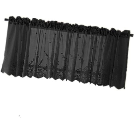 Court Dentelle Noire Semi Transparent Respirant et Dcoratif (1/5)
