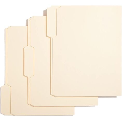 de 100 dossiers de fichiers onglets de coupe 1 3 base (1/5)