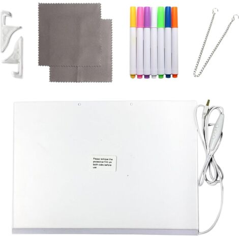 LED Planche Effaable en Acrylique avec clairage Outil de (1/5)