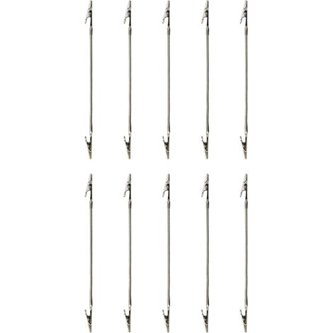Pinces Crocodiles Double TtePorte Bobine 10 Pices (1/5)