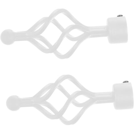 pices Embouts de Tringle Rideau Spirale Fer Dcoratif (1/5)