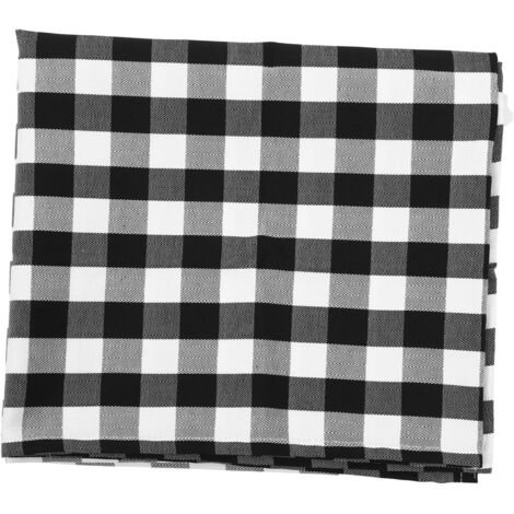 Court Cantonnire Carreaux Buffalo 137x61 Cm Polyester Noir (1/5)