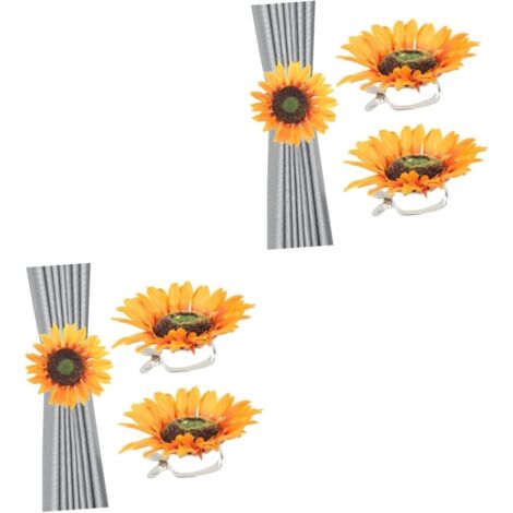 de Rideaux Dcoratives en Forme De Tournesol Pinces Robustes (1/5)