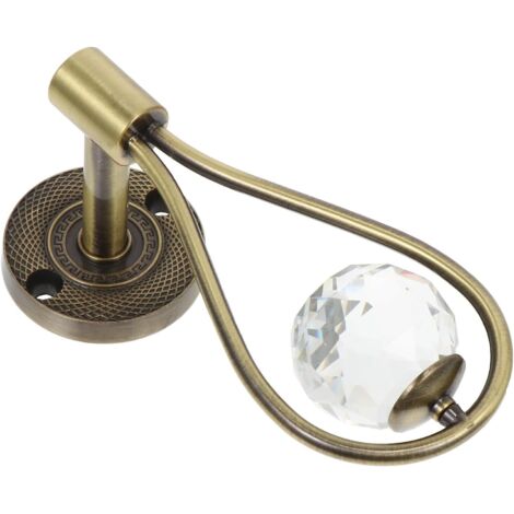 Fixation Murale Alliage de Zinc avec Cristal Embrasse Rideau (1/5)