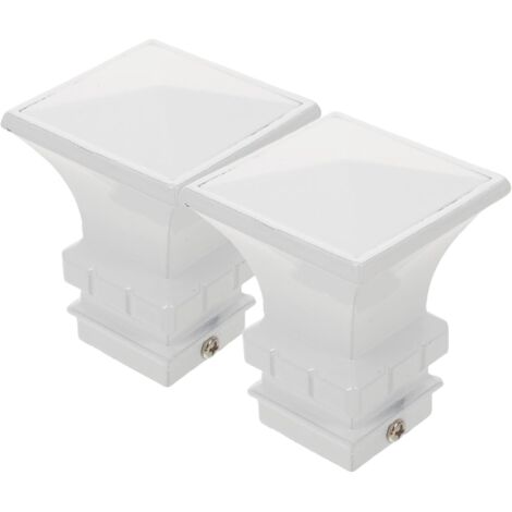 de 2 Embouts Carrs pour Tringle Rideaux Embouts Dcoratifs (1/5)