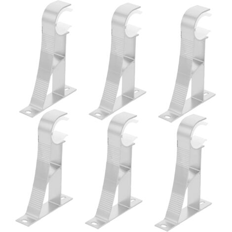 pices Support Tringle Rideau Aluminium pais Fixation Murale (1/5)