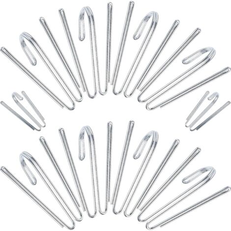 de 50 Crochets Rideaux en Acier Inoxydable Crochets Robustes
