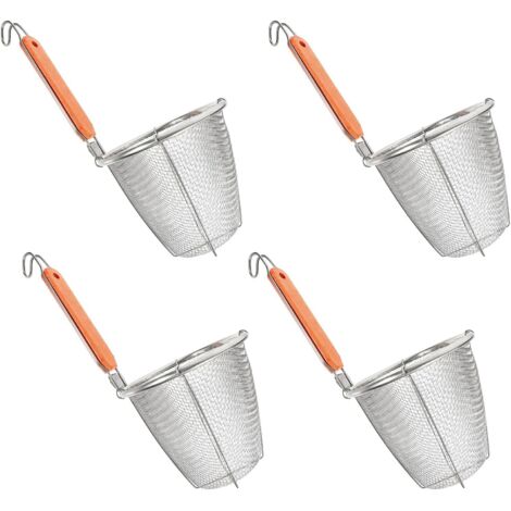 pi ces Passoire Nouilles Inox avec Poign e Bois Panier (1/5)