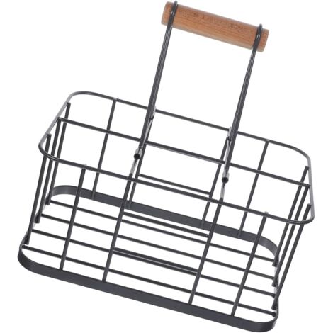 Porte Bouteilles en Fer Gris pour Bi re et Lait tag re de