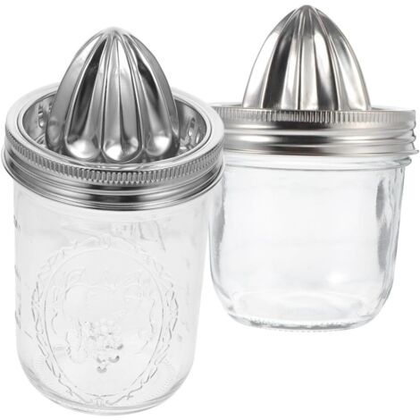 Agrumes Manuel en Acier Inoxydable pour Mason Jar Lot de 2 (1/5)