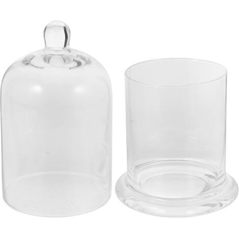 en Verre Transparent 17 CM Coupe de Cire pour Bougies Maison (1/5)
