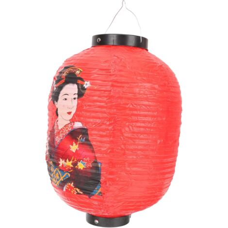 Japonaise PVC Imperméable Rouge Suspendue pour Décoration (1/5)