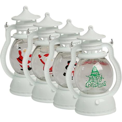 de 4 Lanternes LED de Noël à Main Petites Lanternes (1/5)