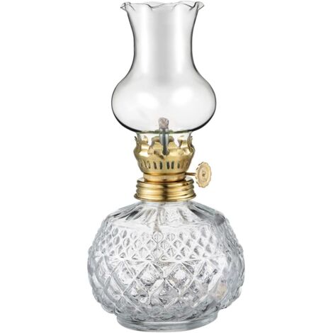 à Pétrole en Verre Transparent Vintage Lanterne à Kérosène (1/5)