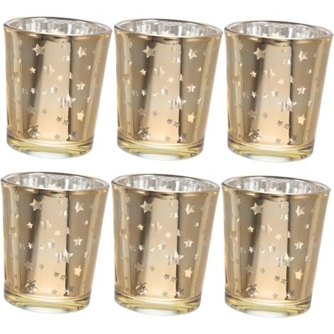 Pièces Bougeoirs Verre pour Bougies Chauffe plat Étoiles (1/5)
