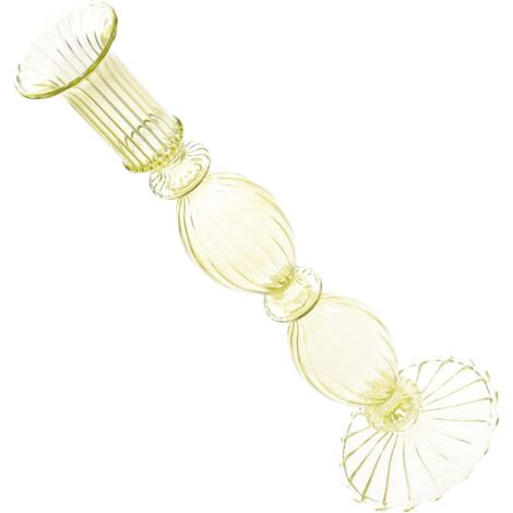 Verre Transparent Pilier Bougeoir Cylindrique pour Centre de (1/5)