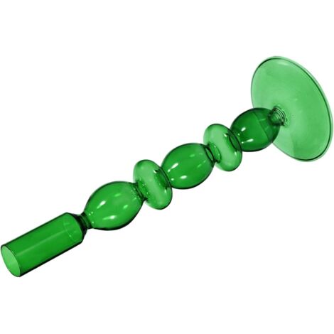 en Verre Rétro Vert Foncé Bougeoir Délicat Chandelier pour (1/5)