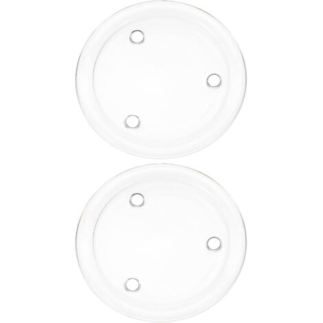 en Verre Transparent Haut Coussin Plateau de Bougie de (1/5)