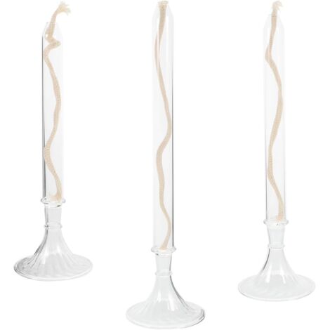 de 3 Lampes à Huile en Verre Transparent Lanterne à Pétrole (1/5)