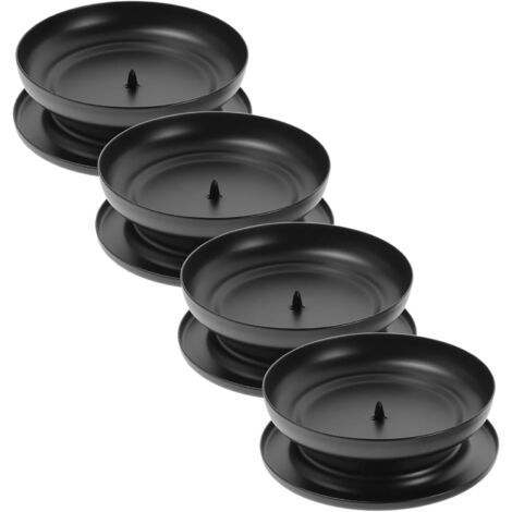 Plateau à Bougie Fer Forgé Bougeoir Rond Pour Bougies (1/5)