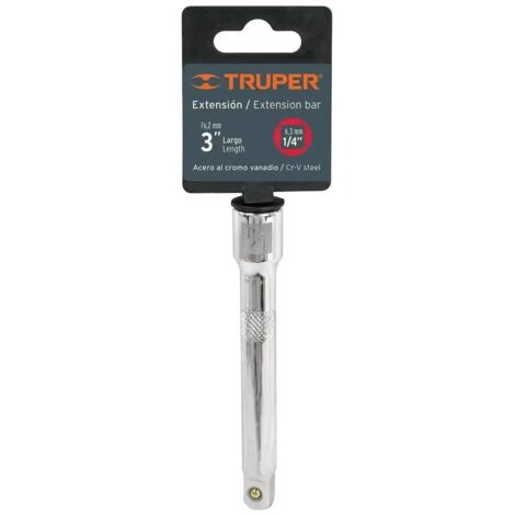 Rallonge 3 Quadra Ratchet 1/4 Truper 13218 (1/5)