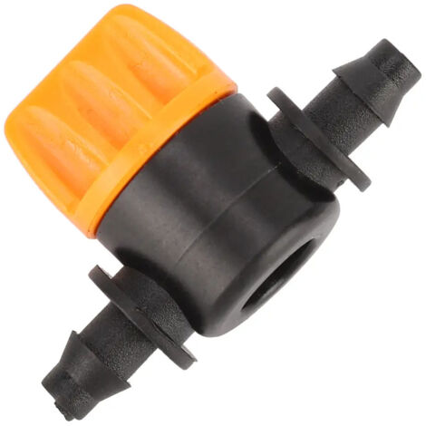 Lot de 100 unités d'arrosage automatique, 2 voies, PVC, 4/7, avec vanne d'arrêt (1/5)