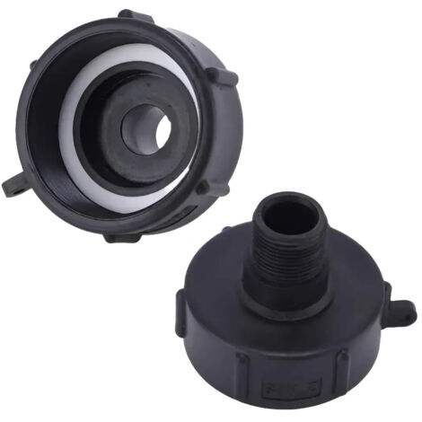 Adaptateur pour conteneur IBC en 2 parties corde fine 60 mm sortie NPT 34 (1/4)