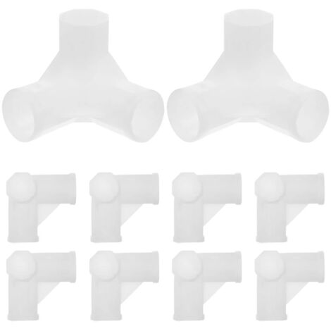 Raccord en T pour armoire lot de 10 connecteur en plastique (1/5)