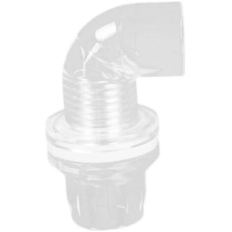 Adaptateur pour tuyau daquarium acrylique coude de 16 mm (1/5)