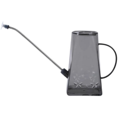 Douchette avec bec long et poigne ergonomique gris transparent (1/5)