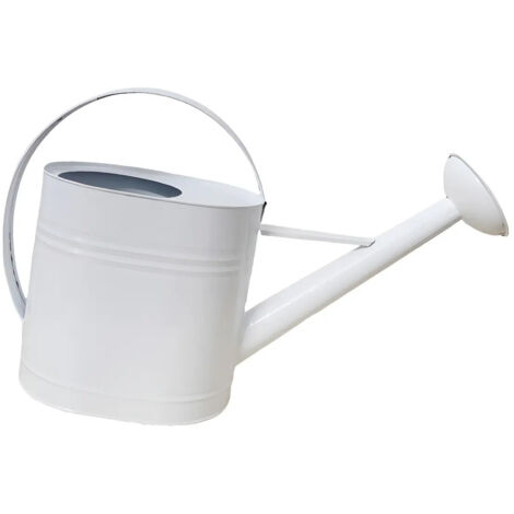 Arrosoir en mtal de 5 L pichet darrosage blanc (1/5)