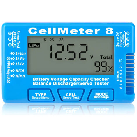 Testeur numérique de capacité de batterie RC Cellmeter 8 (1/5)