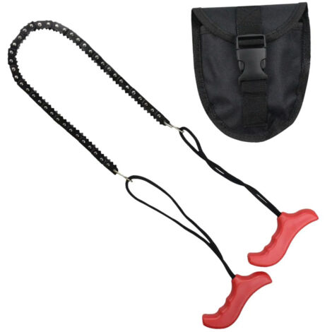 Chaîne pliante manuelle avec sac à chaîne, rouge (1/5)