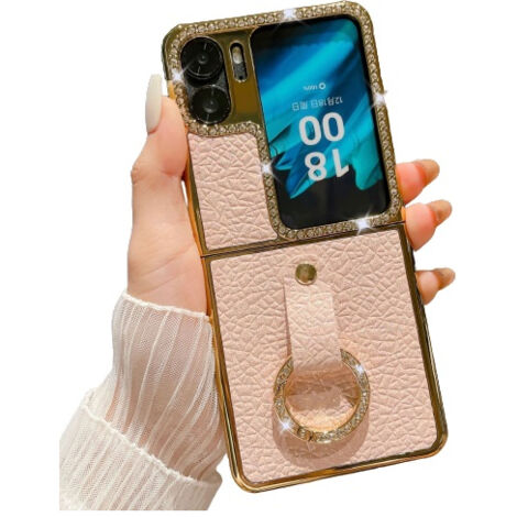 Étui pour Oppo Find N2 Flip avec diamants roses étincelants (1/5)