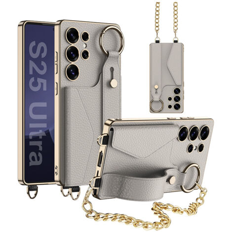 Étui minimaliste en cuir pour Samsung S25/S24/S23 Ultra (1/5)