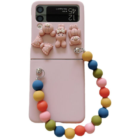 Étui de téléphone mignon ours rose pour Samsung Galaxy Flip Z3 Z4 (1/5)
