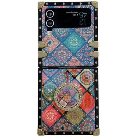 Étui élégant à motifs ethniques pour Samsung Z Flip 4/3 (1/5)