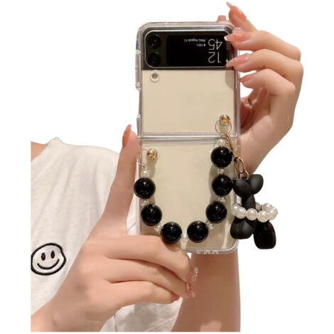Étui de téléphone avec bracelet motif chiot mignon pour Samsung Z Flip 3/4 (1/5)