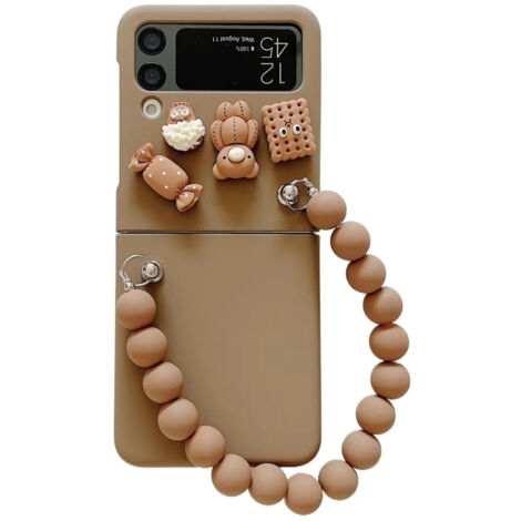 Coque mignonne en forme de petit ours 3D pour Samsung Z Flip 3 et Z Flip 4 (1/5)