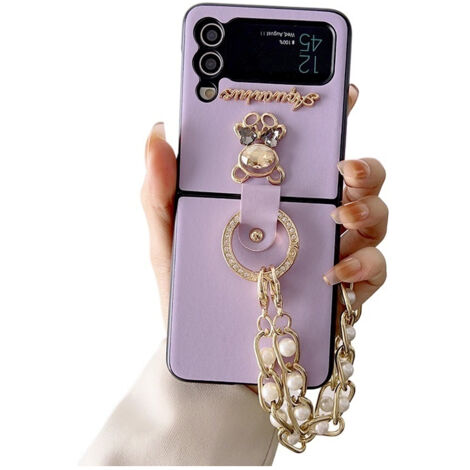 Étui bracelet perle scintillante pour Samsung Z Flip 3/4 (1/5)