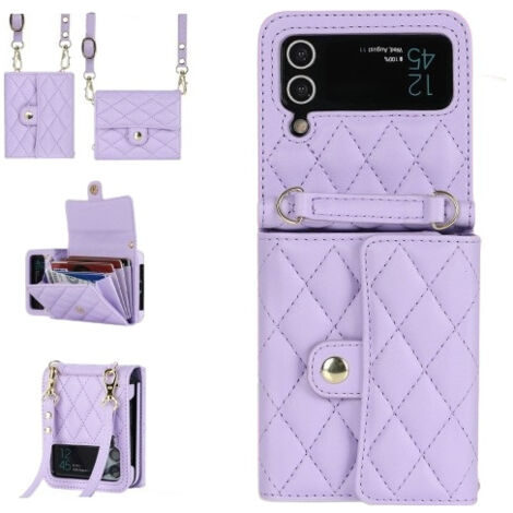 Étui pour Samsung Galaxy Flip Z4/Z3 avec bordure et dragonne (1/5)