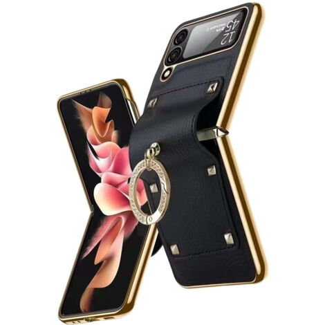 Étui en cuir élégant et de haute qualité pour Galaxy Z Flip 4/3 (1/5)