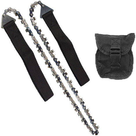 Tronçonneuse de poche avec chaîne à corde manuelle pour noir (1/5)