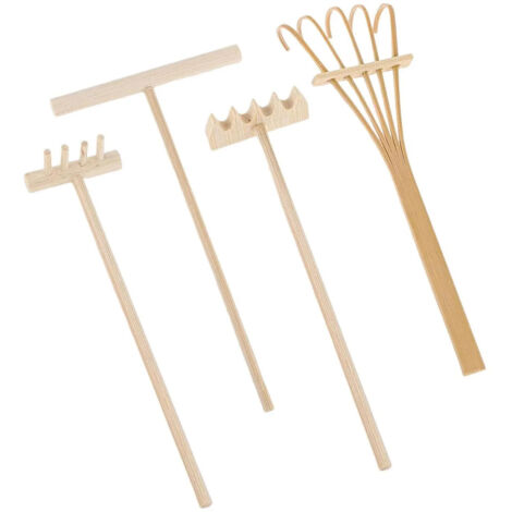 Râteau miniature, outil de jardin zen pour le sable, idéal pour le bureau (1/5)