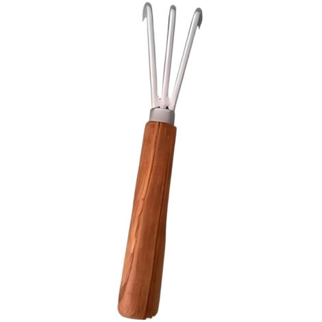 Outil de jardinage compact et portable avec râteau (1/5)
