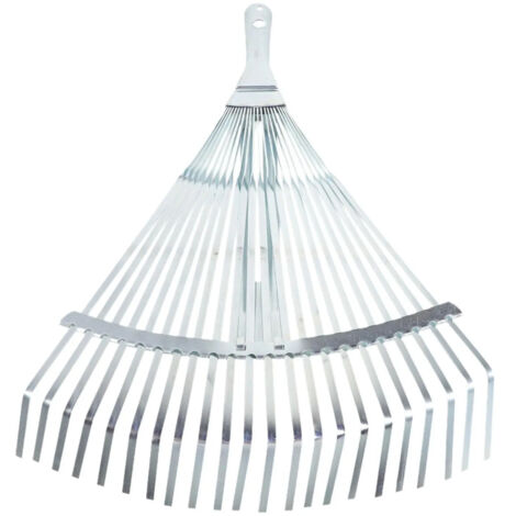 Râteau télescopique en métal multifonctionnel pour les feuilles de jardin (1/5)